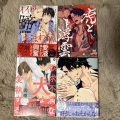 BL 漫画 4冊セット 虎と浮雲 欲求不満な犬は愛執する あの夜に道連れ 他