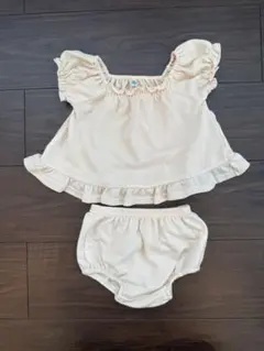 <最終セール> ELFIN DOLL フリル付きトップスとショーツセット 70