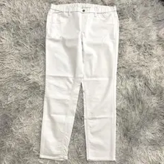 610【UNIQLOユニクロ】レディース　ストレッチデニムパンツ　夏グレー　XL