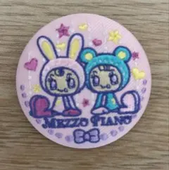 ナルミヤキャラクターズ刺繍缶バッジ ベリエちゃん ブルーベリエちゃん メゾピアノ