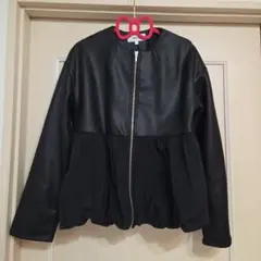 cloenc ブラック ジャンパー・ブルゾン