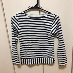 べべノイユ  キッズ  長袖Tシャツ  ボーダー 130カットソー