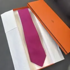 HERMES エルメス H柄 ネクタイ パープルのサムネイル