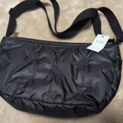 FEILER 黒 キルティングハイジ　ショルダーバッグ