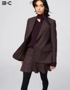12/5日まで値下中！UNIQLO Cツイード テーラードジャケット新品タグ付き