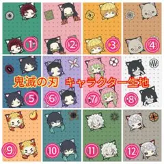 ⚠️限定セール❗【受付用】鬼滅の刃　キャラクター生地 はぎれ ハギレ