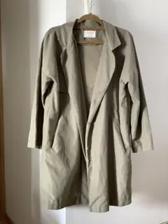 【重宝】オリーブグリーン トレンチコート　ミリタリージャケット