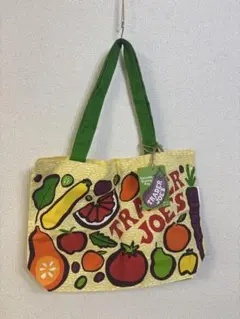 新品未使用　TRADER JOE’S エコバッグ　トートバッグ　野菜　フルーツ