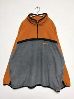 90s 台湾製 NIKE ナイキ 配色切替 フリース ハーフジップ プルオーバー