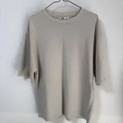 UNIQLO U ベージュ Tシャツ Lサイズ