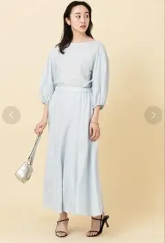 新品　アンタイトル　リネンセットアップ