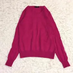 高島屋 カシミヤ100% ニット セーター ローズピンク系 S