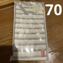 ユニクロベビーシャツ肌着 ストライプ 70