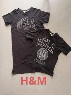 H&M UCLA チャコールTシャツ ワンピース セット 大人用・子供用 古着