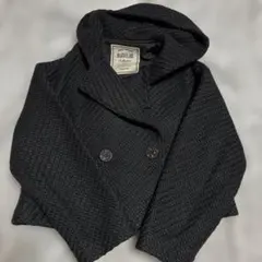 フード付きレディースジャケットブラック