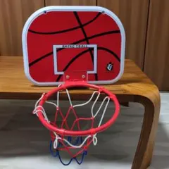 室内用バスケットボールゴール 赤