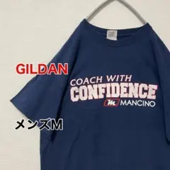 KA245【US輸入】GILDAN(ギルダン)　Tシャツ【メンズM】ネイビー