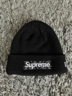 Supreme bandana box logo beanie ビーニー 黒