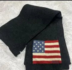 Polo by Ralph Lauren グレー　マフラー　星条旗　アメリカ