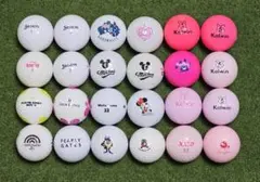 No.1060 ロストボール ブランドミックス ゴルフボール 24個セット