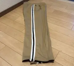 TIGORA レディース ジャージパンツ サイドライントラックパンツ ベージュ