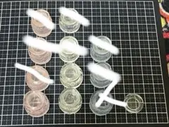 ミニチュア蓋付きクリアポット