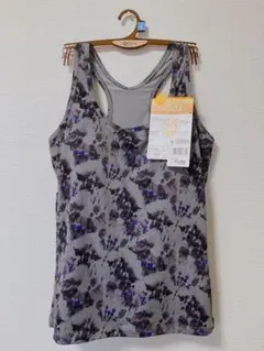 アツギ ヨガ ピラティス　ウェア　カップ付きタンクトップLサイズ