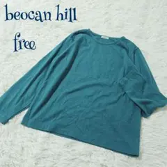 【ヴィンテージ】毛混 シンプル 長袖 ロンT カットソー free 無地 普段着