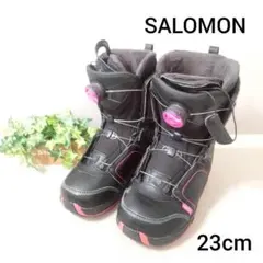 SALOMON スノーボードブーツ ウィンタースポーツ レディース 23cm 黒