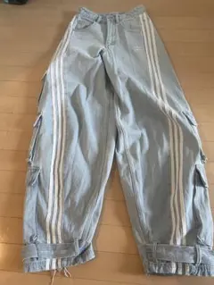 Adidas ADILLENUM 27サイズ デニムパンツ ブルー JY4515 - メルカリ
