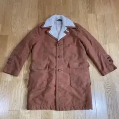 70sビンテージ！コットンボアランチコートM