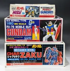 旧キット　1/60 RX-78 ガンダム他　プラモデル3点セット（未組立） 旧キット 1/60 RX-78 ガンダム他 プラモデル3点セット（未組立