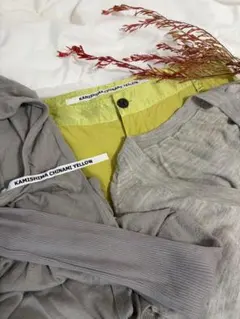 KAMISHIMA CHINAMI YELLOW 3点セット トップス　ボトムス