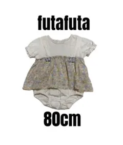 【futafuta フタフタ】美品　花柄ワンピース風ロンパース　女の子　80