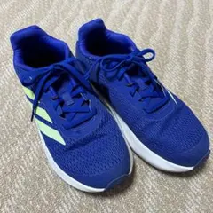 adidas スニーカー ブルー　22cm