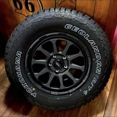 シエラ／ノマド用⭐️185/85R16⭐️ヨコハマ⭐️AT4⭐️4本⭐️セミグロスブラック シエラ／ノマド用⭐️185/85R16⭐️ヨコハマ⭐️AT4⭐️4本