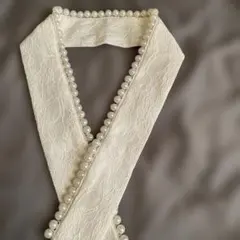 飾り襟　重ね襟　パール　着物