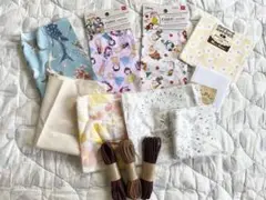 【まとめ売り】　はぎれ　ちりめん　マクラメ糸　プリンセス　シャチ　練習用