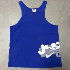 NIKE 白タグ 90s USA タンクトップ Just Do It ブルー Lのサムネイル