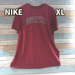 ナイキ ワインレッド XL Ｔシャツ カレッジロゴ メンズ スウッシュ【イ620