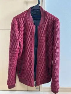 ZARA MAN ワインレッド キルティングジャケット L