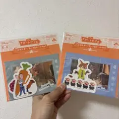 ズートピア 一番くじ　ポスター　カード&シールセット2点
