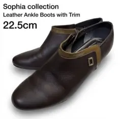 Sophia have collectioブーティ ブラウン ヒール4.5