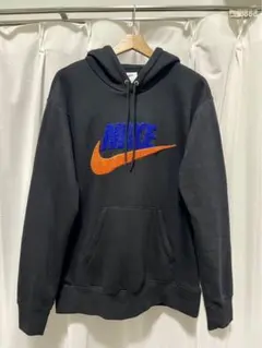 サガラ刺繍】NIKE ビッグロゴ パーカー 黒 Lサイズ - メルカリ