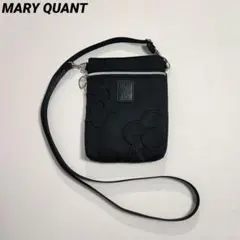 マリークワント スマホショルダー バッグ ポシェット ポーチ ブラック 黒