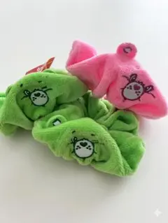 ケアベア　ガチャガチャ　シュシュ3点セット