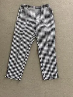 GU チェック柄カジュアルパンツ