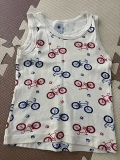 PETIT BATEAU 自転車柄 タンクトップ 95cm