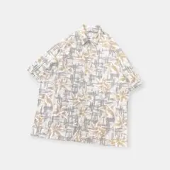 【極美品】ピエールカルダン アロハシャツ L コットン100% 総柄のサムネイル