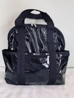 美品！レスポートサック ブラック トートバッグ リュック エナメル